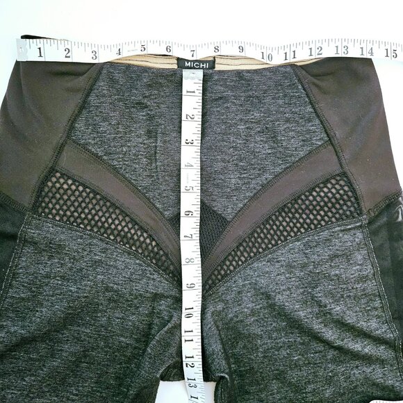 MICHI Charcoal Mesh Leggings with Structured Top🍁 Made in Canada - Picture 8 of 9